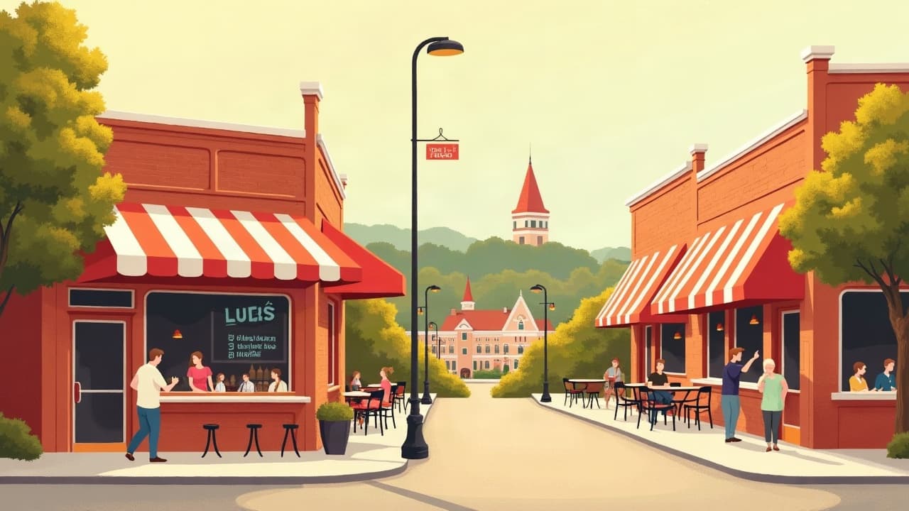 Editorial illustration: Best Bars in Bowling Green