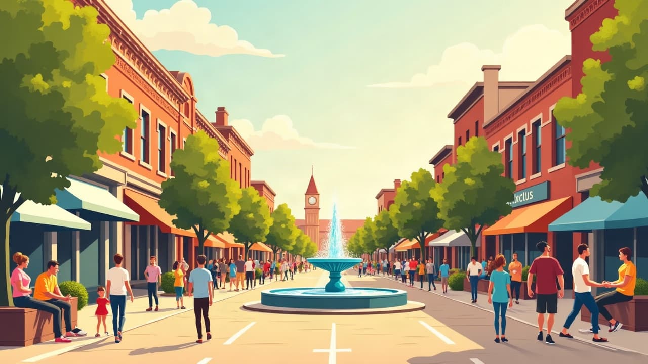 Editorial illustration: Local Shops and Boutiques in Bowling Green