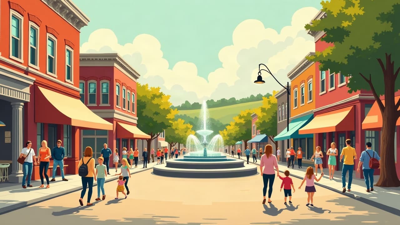 Editorial illustration: Best Lunch Spots in Bowling Green