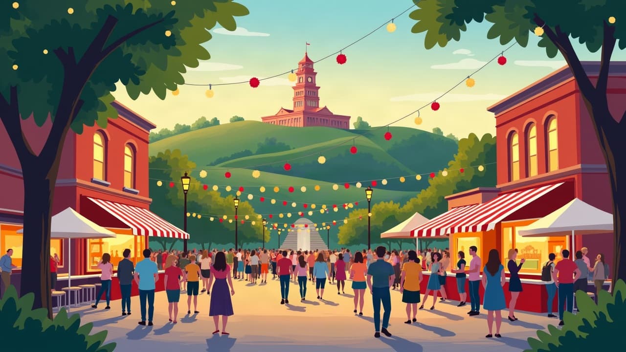 Editorial illustration: Exciting Events in Bowling Green This Weekend, Oct 23-25